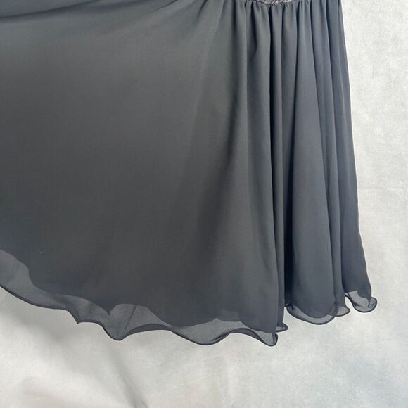 BB/Collections Off Shoulder Sweetheart Neckline Fit & Flare Chiffon Skirt Sz 4 - Picture 5 of 8